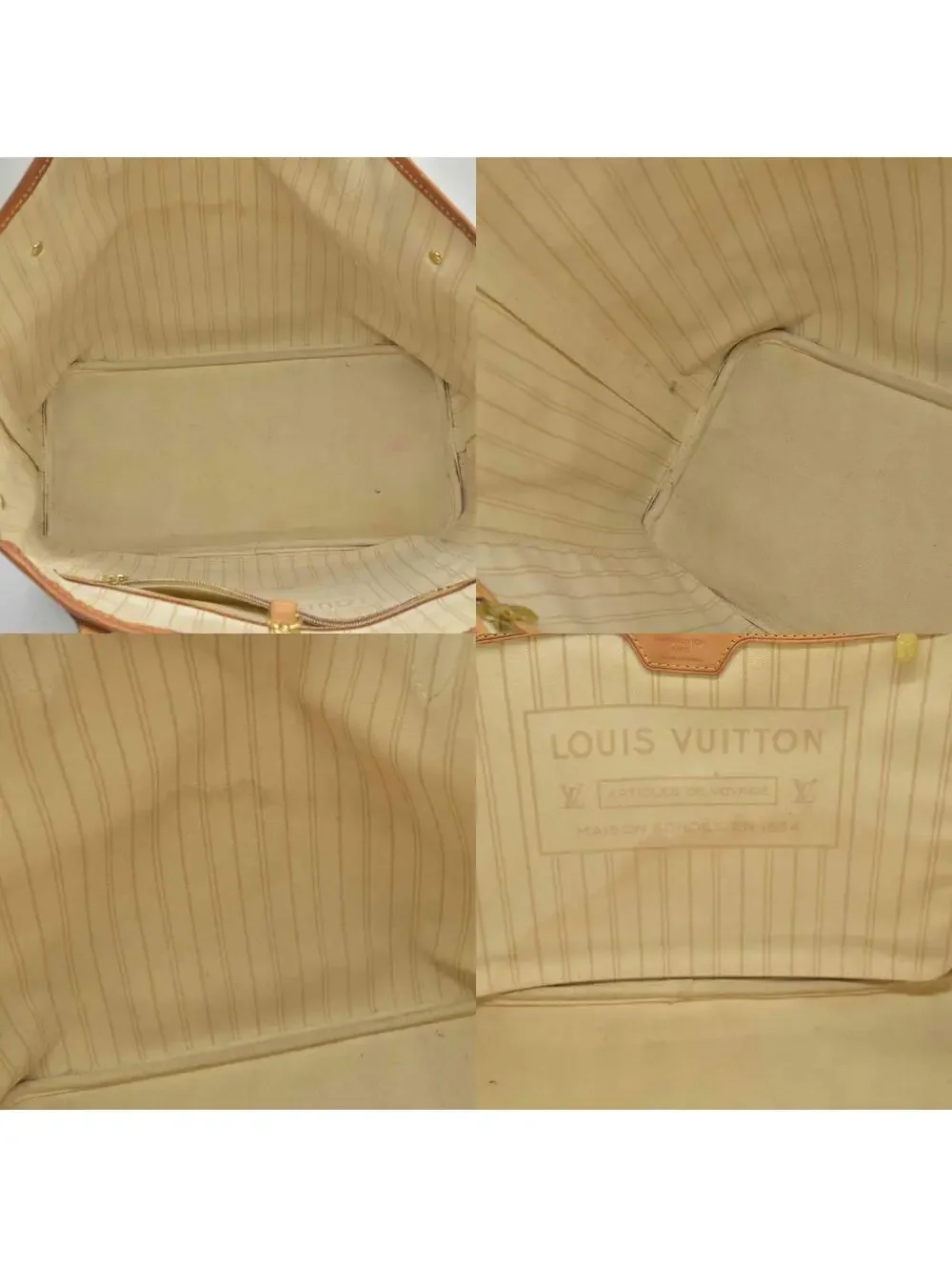 $2130 2014 Louis Vuitton  Damier Azur Neverfull MM AR1134